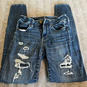 American Eagle denim distressed jeans